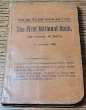 Vintage 1912 First National Bank Balance Books Vincennes Indiana IN Accounting picture