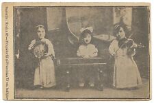 EXTREMELY RARE ROMANIA DWARF Midget SISTERS TROOPS Circus ANTIQUE 1900 PHOTO picture