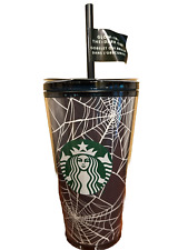 Starbucks Spiderweb Glow in the Dark Grande Tumbler NWT picture