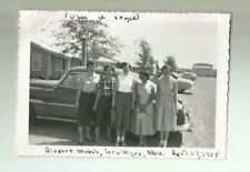 1954 LAS VEGAS AIRPORT MOTEL APRIL 17 1954 PHOTO CAR WOMEN GIRLS KULOT PANTS picture