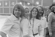 Swedish pop group ABBA UK 16th November 1976 OLD PHOTO picture