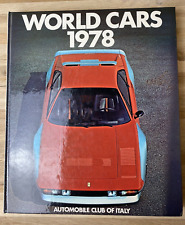 World Cars 1978 Vintage Book Classic Cars Muscle Antique Auto ITALY picture