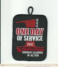 DJ SCOUT BSA 2003 OA CENTRAL REGION DAY OF SERVICE ORDER OF THE ARROW WWW PATCH picture