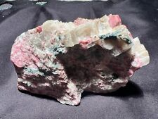 Rhodonite, Calcite, Fluorapatite, Willemite and Franklinite, Franklin, NJ picture