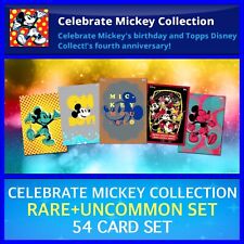 CELEBRATE MICKEY COLLECTION-RARE+UNCOMMON 54 CARD SET-TOPPS DISNEY COLLECT picture