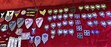 Lot of 58 Plus Assorted Military Army Miscellaneous Insignia Patches14 Pins picture