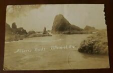 RPPC Netarts Rocks Tillamook Oregon 1916 Vintage Postcard picture