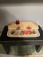 Vintage Marks & Rosenfeld Barn Cortage Lidded Butter Dish Japan Approx 3x7 picture
