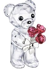 Swarovski Kris Bear Red Roses For You Crystal Figurine 1096731 New In Box picture