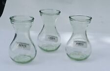 NWT 3 VTG Clear Glass Hyacinth Bulb Forcing Vase Flower 5.75