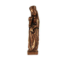 Virgin mary Madonna with ball in her hands Bronze Vintage Beautiful  picture