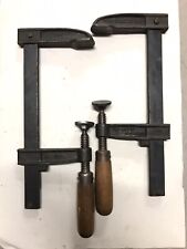 Vintage pair of Hartford Wood working clamps East Hartford Conn picture