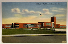 McCaskey High School, Lancaster PA Pennsylvania Vintage Linen Postcard picture
