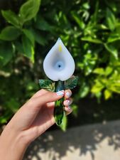 Lily Flower Tobacco Glass Pipe Spring Garden Cute Girly Hand picture