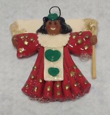 Vintage Calliope Design Winged Angel  With Scepter  Christmas Ornament picture