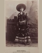 Old West Cowgirl Buffalo Bill Wild West Show Vintage Old Photo 8 x 10  Reprint picture