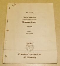 Vintage USAF MILITARY SKILLS  Extension  Course Institute Air University  RARE picture