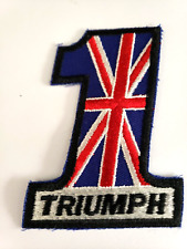 Vintage Triumph Motorcycle Patch picture