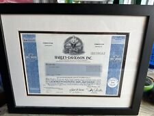 Harley-Davidson, Inc. Famous Motorcycle Company Stock Certificate December 2001 picture