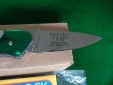RARE CRKT Columbia River ROLLOCK 2003 SHOT SHOW Green ETCHED picture