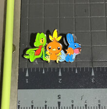 Nintendo Pokemon Hoenn Treecko Torchic Mudkip Official Metal Promo Pin Collector picture