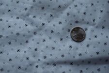 6954 1/2 yd antique 1880's cotton fabric, shirting, white with small black motif picture