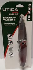 Utica Mountain Timber III Liner Lock Folding Hunting Knife 91-RT1011CP picture