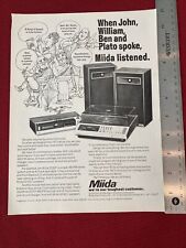 Miida AM/FM Stereo System 1972 Print Ad - Great To Frame picture
