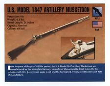 U.S. Model 1847 Artillery Musketoon  Atlas Classic Firearms Card picture