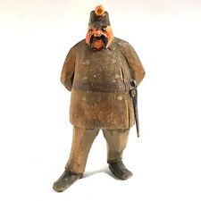 Huggler Wyss village policeman figurine vintage swiss hand carved wooden figure picture