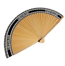 Christian Dior DIORIVIERA Folding Fan wood & navy 2023 VIP gift new picture