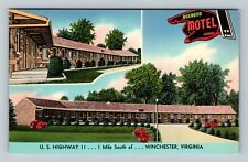 Winchester VA-Virginia, Boxwood Motel, Vintage Postcard picture