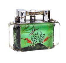 Alfred Dunhill 1949 Standard Aquarium Lift Arm Petrol Lighter In Perspex Lucite  picture