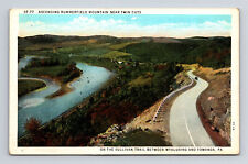 Postcard Wyalusing PA Pennsylvania Sullivan Trail Rummerfield Mtn Twin Cuts picture
