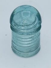 Nice Light Blue Insulator 3 Inch BTC Canada Toll Style Glass Insulator Vintage picture
