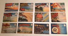 Vintage Postcards Huge Lot 126 Cards Folder Type Card picture