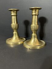 Pair Of English Georgian Style Brass Candlesticks picture