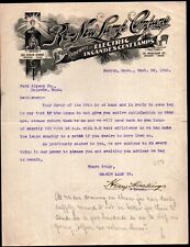 1899 Boston - Re New Lamp Co - Electric Incandescent Lamps - Letter Head Bill picture