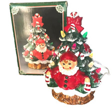 Christmas Fine Ceramic Jester on Tree Nite Lite with Original Box picture