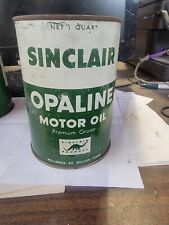SINCLAIR MOTOR OIL CAN OPALINE AUTHENTIC- Very Good Condition  DINO- picture