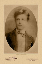 ARTHUR RIMBAUD French Poet, Writer & Tormented Visionary Photo Cabinet Card CDV  picture