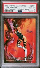1992 Marvel Masterpieces #LM-4 Typhoid Mary Lost Ladies Bonus Card PSA 10 GEM MT picture