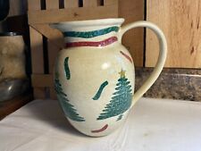 Hausen Ware Large Ceramic Christmas Decor Water Pitcher picture