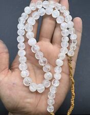 Natural Rock Crystal Old Neck less Beads In Shape Of Limited Melon picture
