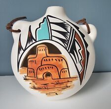 Vintage Native American Pottery Canteen  by Navajo L. Toya, N.M. picture