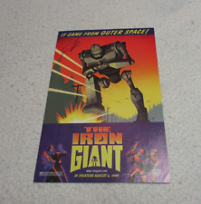 THE IRON GIANT 1999 WARNER BROS PROMO COMIC SIGNED BY JASON DAVID FRANK JDF picture