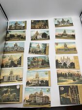 49 US Capital Antique Postcards GOLD EMBOSSED 1900s Unused Seals Vintage RARE picture