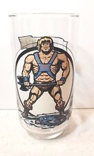 VINTAGE 1983 MATTEL MASTERS OF THE UNIVERSE HE-MAN DRINKING GLASS MOTU picture