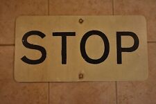 Old Vintage Retired Railroad STOP Metal Sign. picture