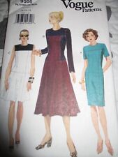 Vogue 9586 Pattern Dress Size 14 16 18 Uncut Vtg. 1996 Sewing Classic picture